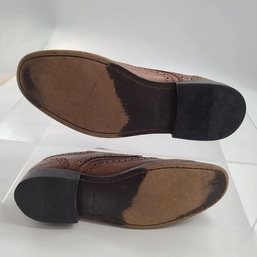 Mens Nunn Bush Shoes - Nelson Cognac Oxford Leather - 84525-200 - Size 11M